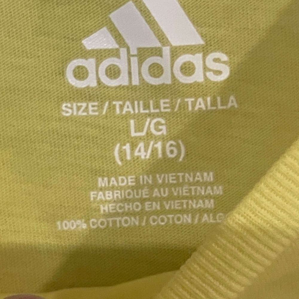NWOT Boys size L(14/16) Adidas T-shirt, color, orange and black - Picture 3 of 4